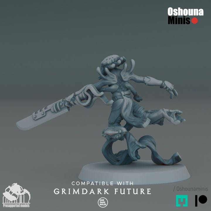 Ethereal S.E.A Coalition - Oshounaminis - New April 25 - Tabletop wargaming miniature for Grimdark | OPR | Sci-fi | Alien Bug Proxy