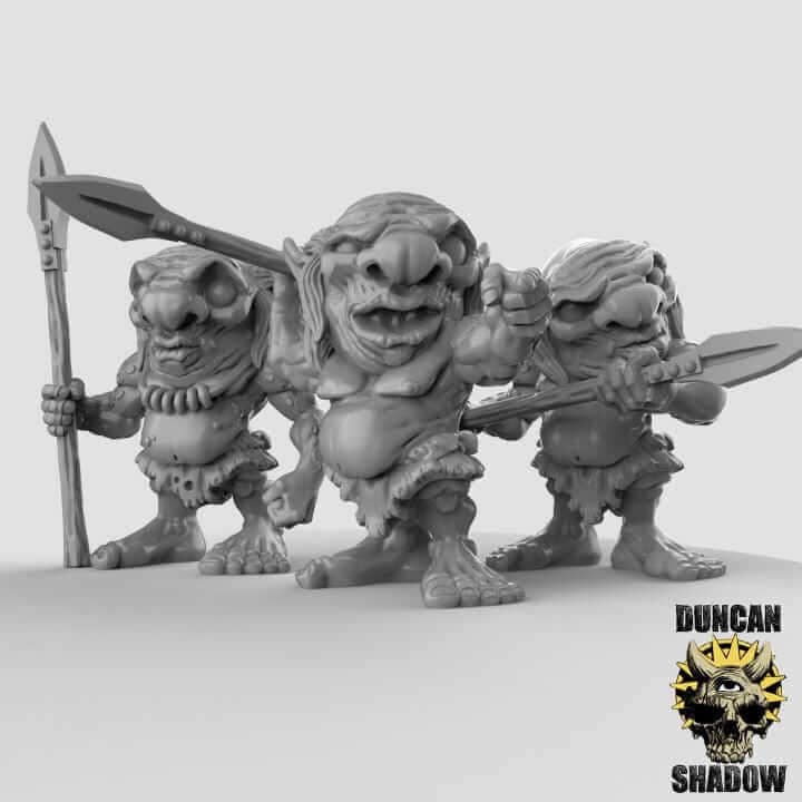 Xvarts With Spears | Duncan Shadow| PathFinder | Mini | Tabletop Wargaming | Dungeons and Dragons | Resin | Fantasy | RPG