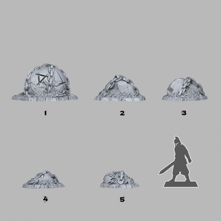 Dangerous Magic Stones Scatter Terrain Objectives Fantastic Plants and Rocks | PathFinder | Mini | Dungeons and Dragons Fantasy Grimdark