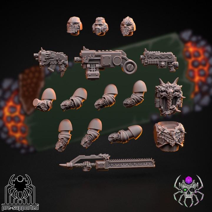 Flame Lizards Dragon Riders Squad - Sci-Fi Wargames & TTRPG | Eight Legs Miniatures mini