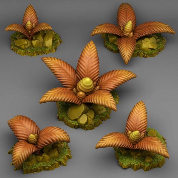 Dangerous Bee Plants | Fantastic Plants and Rocks | PathFinder | Mini | Tabletop Wargaming | Dungeons and Dragons | Resin | Fantasy | RPG