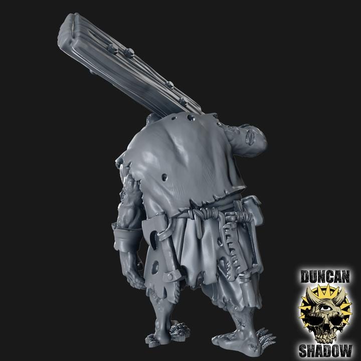 The Miller Zombie Brute | Duncan Shadow | April 25 release PathFinder | Tabletop Wargaming | Dungeons and Dragons | Resin | Fantasy | RPG