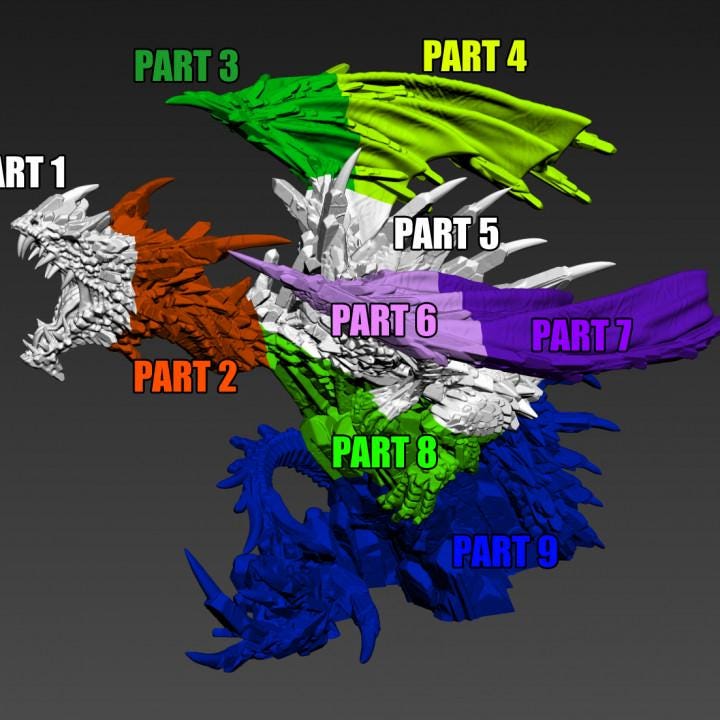 Crystal Dragon - Print your Monster - Suitable for fantasy | RPG | Dungeons and Dragons and other tabletop wargames