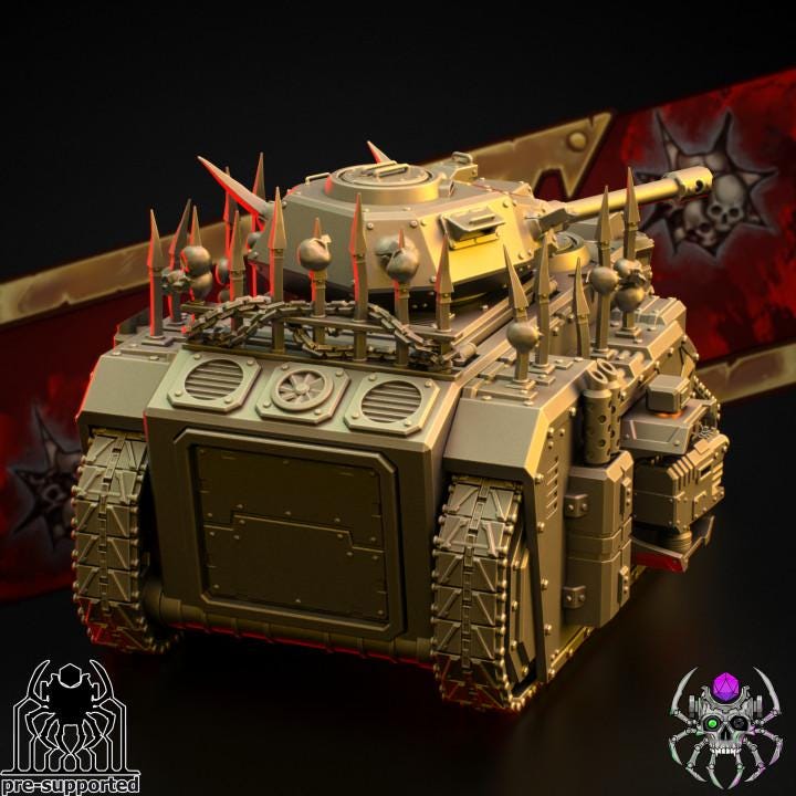 Chaos Marine The Bloody Skulls APC - Sci-Fi Wargames & TTRPG | Eight Legs Miniatures mini