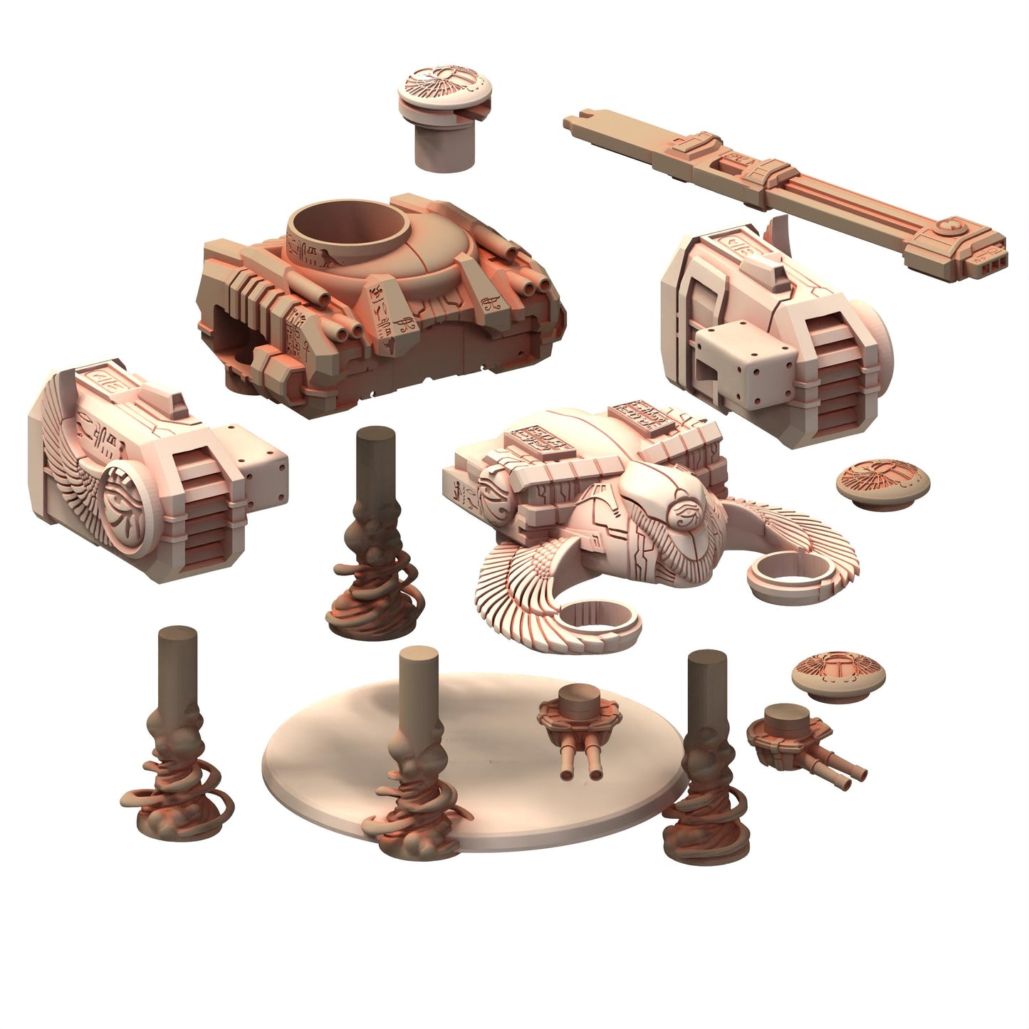 OSIRIAN Hammer Gunship for the Greater Good - Printerra Studios - Tabletop Wargaming Miniature for Grimdark | OPR | Sci-fi