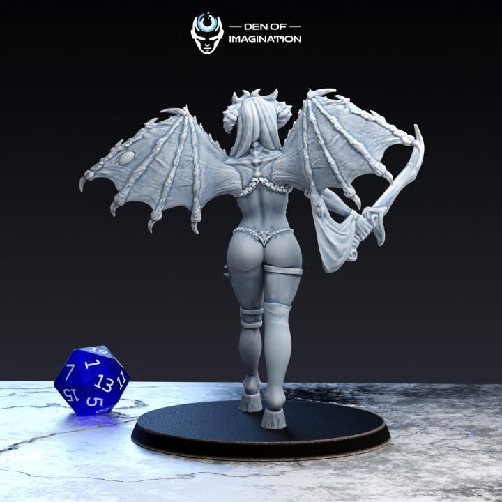 Chaos Demon Mechanicum Hive - Pinup Temptresses Trio - Miniatures - Wild Mesh - All profits go to charity minis for Grimdark | OPR | Sci-fi