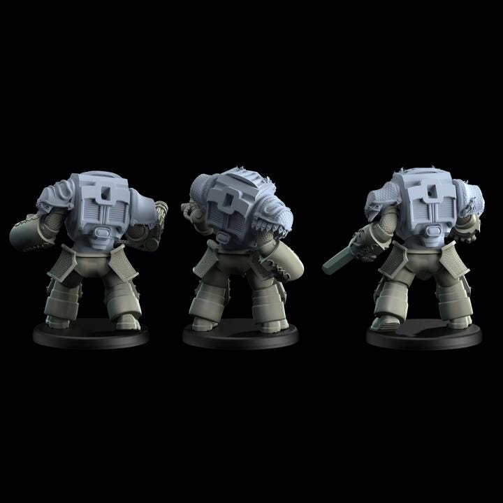 Heavy Box Executor Terminator - Alphaya - Printerra Studios - Tabletop Wargaming Miniature for Grimdark | OPR | Sci-fi