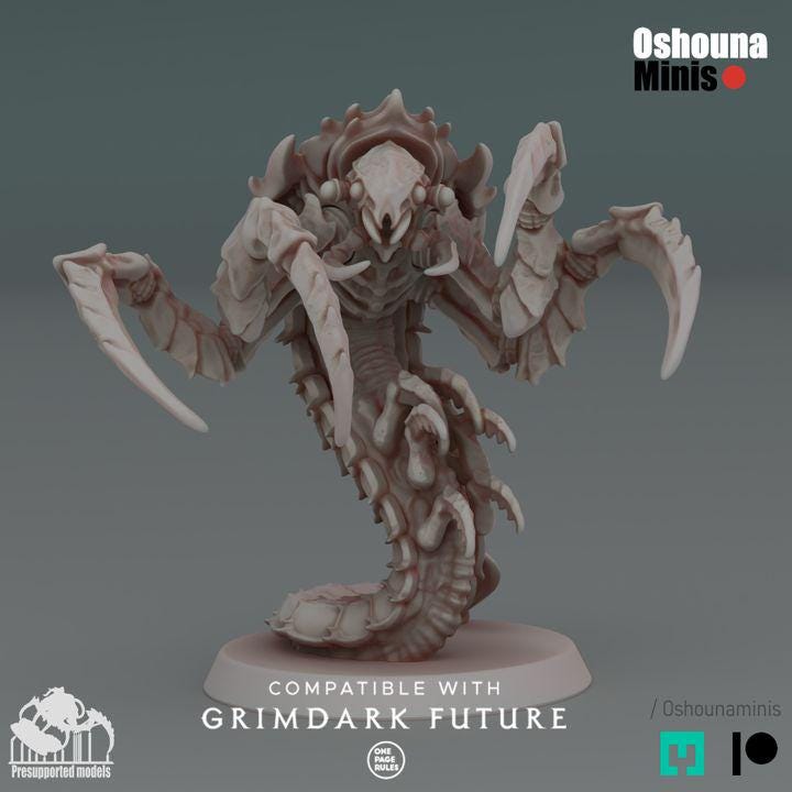 Ravenous Shrimps (1-6) - Deep Hive - Oshounaminis - Tabletop wargaming miniature for Grimdark | OPR | Sci-fi | Alien Bug Proxy
