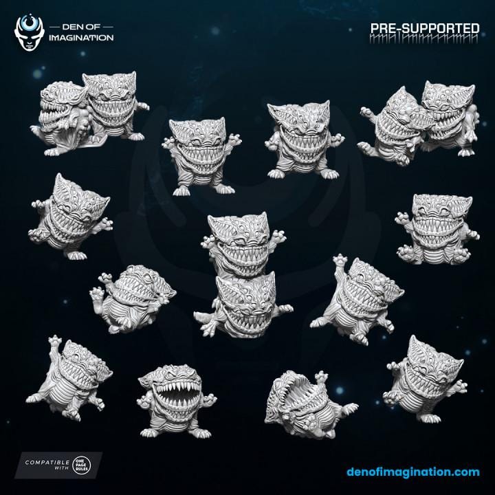 Demons Voidlings Swarm and Void Swarm - Wildmesh - Tabletop Wargaming for Grimdark | Alternative | OPR Sci-Fi mini