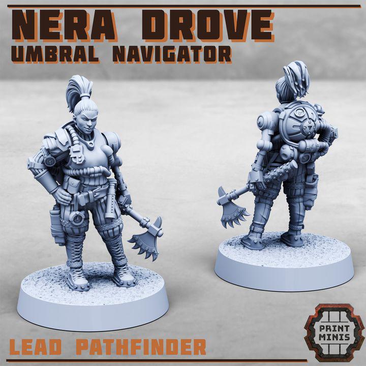 Nera Drove - Umbral Navigator - new Release August 25 - Print Minis - Tabletop Wargaming Miniature for Grimdark | OPR | Sci-fi