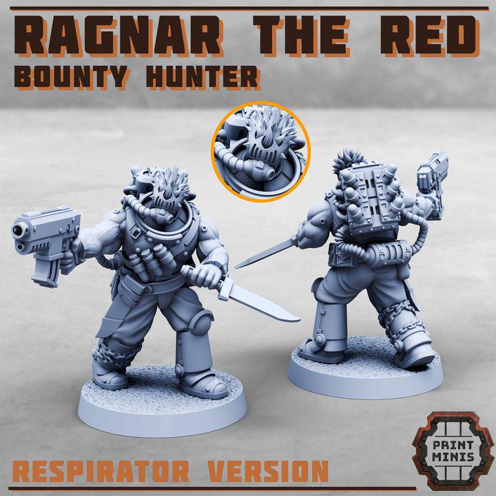 Ragnar the Red - Bounty Hunter - Tabletop Wargaming Miniature for Grimdark | OPR | Sci-fi