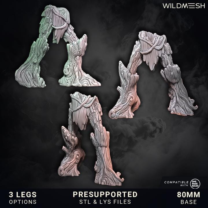 Elf Fantasy - Ents of the season (all four seasons) New release August 25 - Wildmesh - Tabletop Wargaming for Grimdark