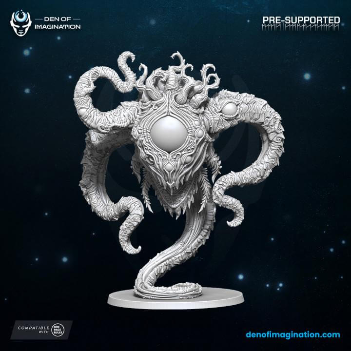 Chaos - Void Watcher - Den Of Imagination - Tabletop Wargaming Miniature for Grimdark Sci-Fi 3D Printed Mini for OPR