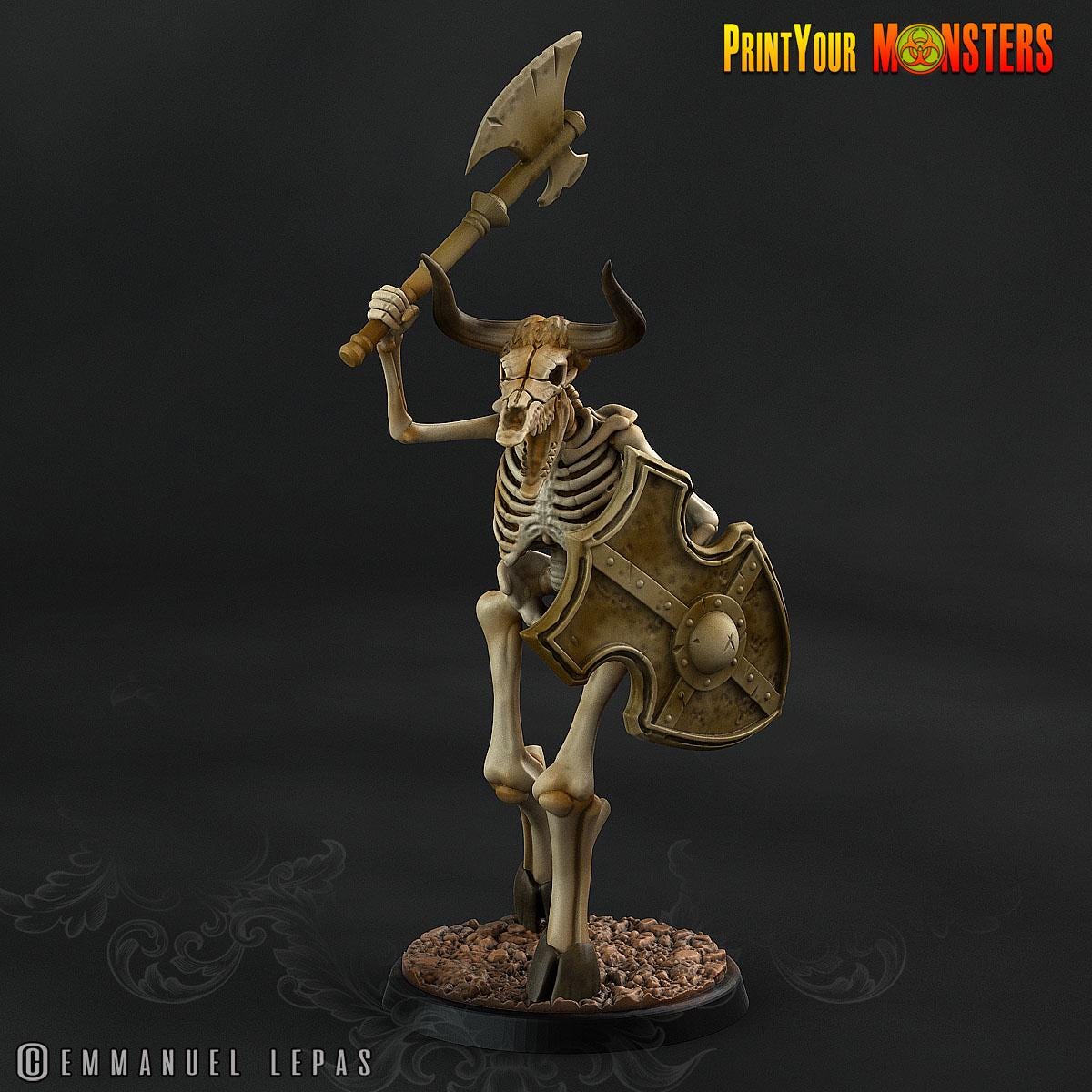 The Ancient Bones Battle Miniatures | New Release Nov 25 - Print Your Monster | Fantasy | Grimdark | DnD | Tabletop Wargaming Mini