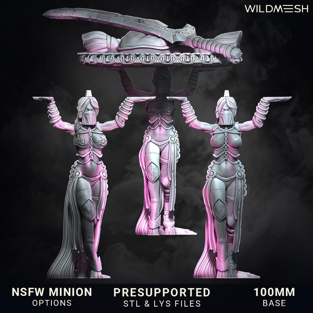 Chaos Demon Succubus of Excess Bride of Silence 100mm New Ball point Version Miniatures Wildmesh  Tabletop Wargaming for Grimdark OPR Sci-fi