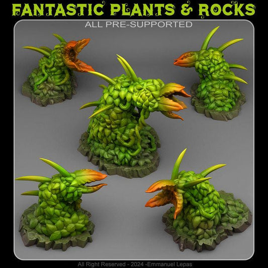 Carnivorous Hedges Wargaming Terrain Objectives | Fantastic Plants and Rocks | PathFinder | Mini | Dungeons and Dragons | Fantasy | RPG