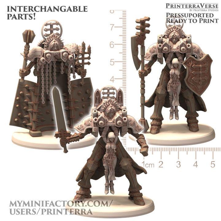 Modular Devotion Machine nundam warsuit sorority - Belthazar - Printerra Studios - Tabletop Wargaming Miniature for Grimdark | OPR | Sci-fi