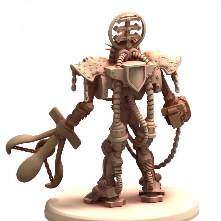 Battle Nuns Prayer Machine Nundam Warsuit -  BELTHAZARK - Printerra Studios - Tabletop Wargaming Miniature for Grimdark | OPR | Sci-fi