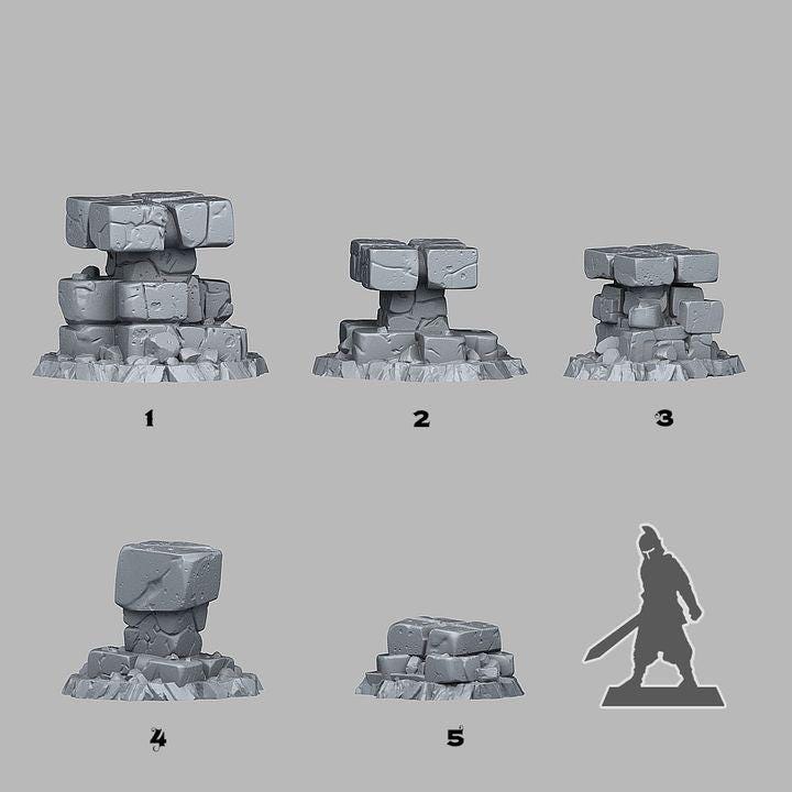 Mysterious Magma Wargaming Terrain Objectives | Fantastic Plants and Rocks | PathFinder | Mini | Dungeons and Dragons | Fantasy | RPG