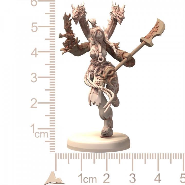 DAIXIYA Acrobatic Harlequin Chinese Wuxia Martial Artist Troupe - Printerra Studios - Tabletop Wargaming Miniature for Grimdark OPR Sci-fi