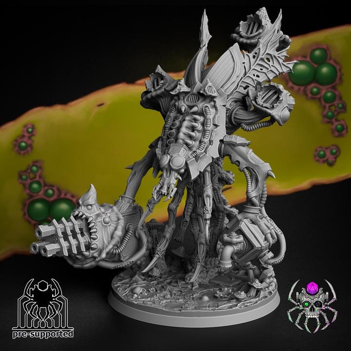 Cordyceptic Ammo-Beetle • 32mm Grimdark Ork Miniatures Set for Sci-Fi Wargames & TTRPG | Eight Legs Miniatures mini