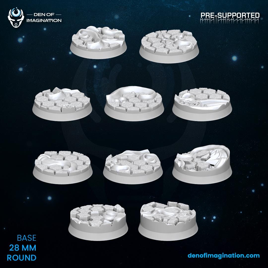 Chaos Void Infestation Bases - Wildmesh - Tabletop Wargaming Grimdark Scifi Fantasy Daemon Grimdark