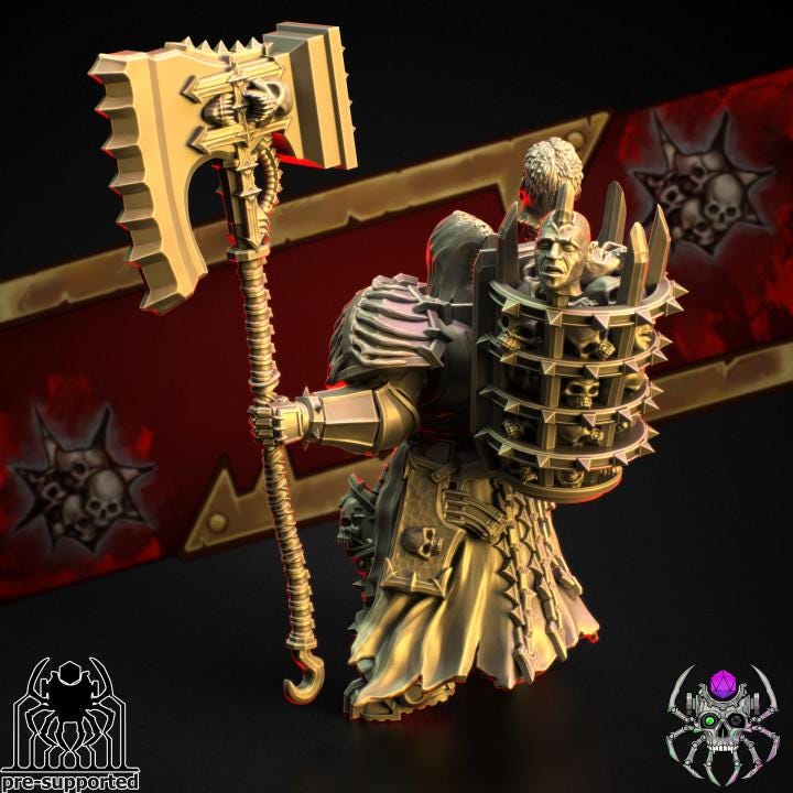 The Bloody Skulls Master of Tormentor - Sci-Fi Wargames & TTRPG | Eight Legs Miniatures mini