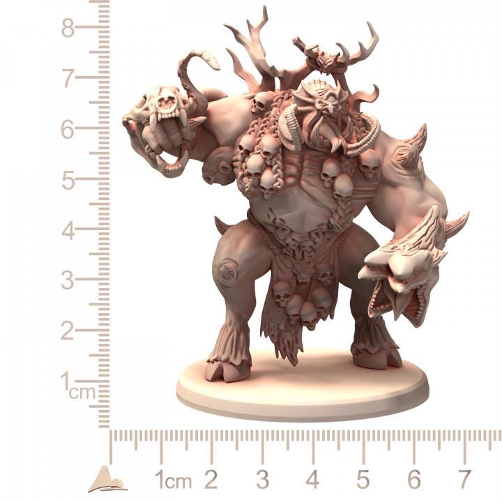 Chaos Demons of Wrath Celtic Theme - Printerra Studios - Tabletop Wargaming Miniature for Grimdark | OPR | Sci-fi