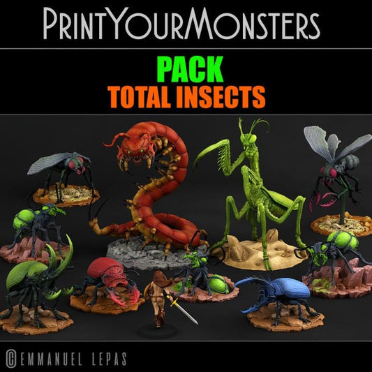 Total Insect Pack | Fantasy | Print your Monster