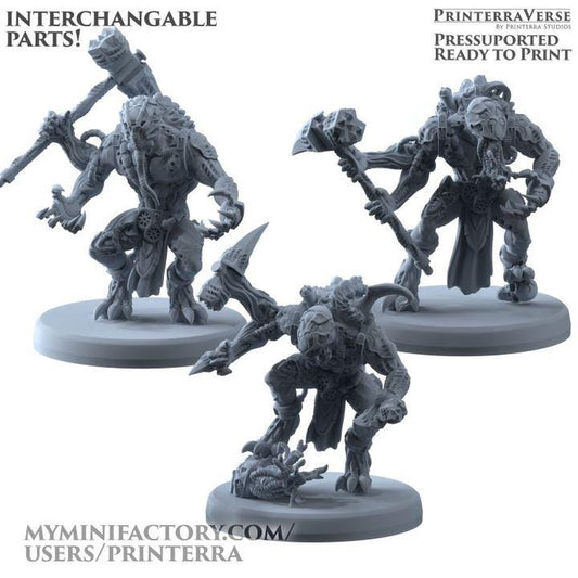 Aborant Abominations - Genetist Fleshsculptor - Printerra Studios - Tabletop Wargaming Miniature for Grimdark | OPR | Sci-fi