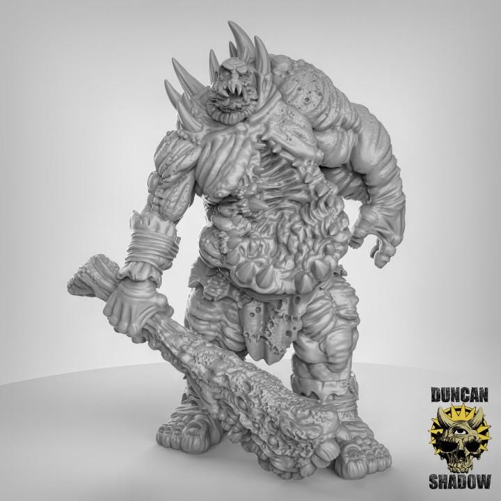 Chaos Titan Undead Miniature | Duncan Shadow | PathFinder | Mini | Tabletop Wargaming | Dungeons and Dragons | Resin | Fantasy | RPG