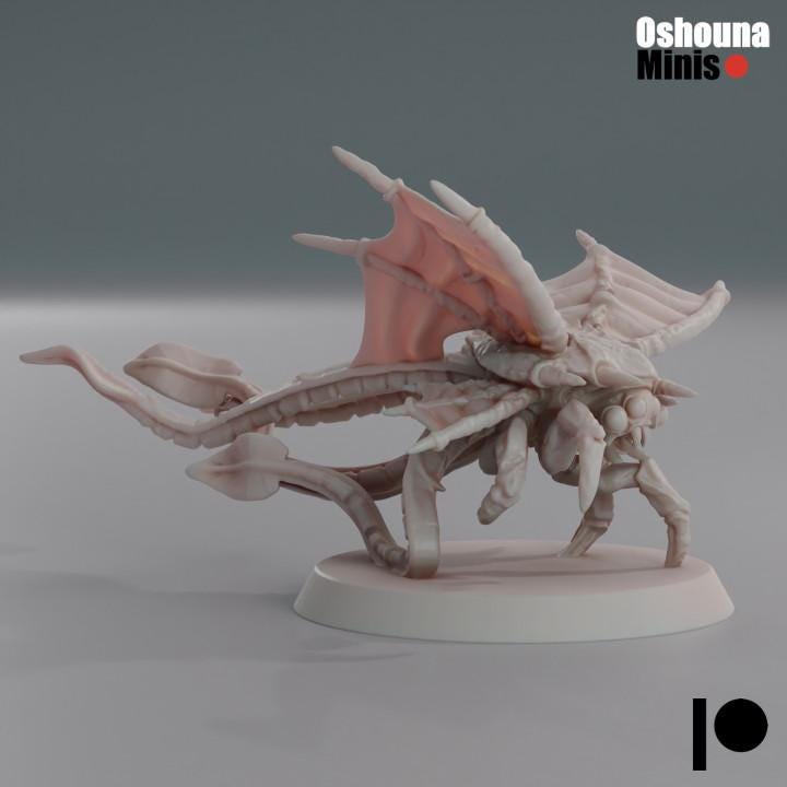 Flying Spike Spitters  (1-20) - Deep Hive - Oshounaminis Tabletop wargaming miniature for Grimdark | OPR | Sci-fi | Alien Bug Proxy