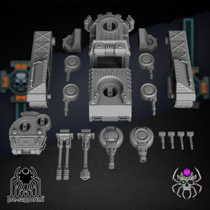 Korps Of Ashes • Guard - Miniature Set for Sci-Fi Wargames & TTRPG | Eight Legs Miniatures mini