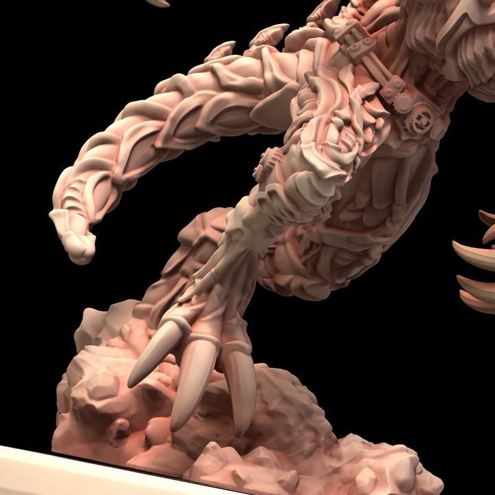 Transcended Being Broodmaster - Genetist Fleshsculpter - Printerra Studios - Tabletop Wargaming Miniature for Grimdark | OPR | Sci-fi