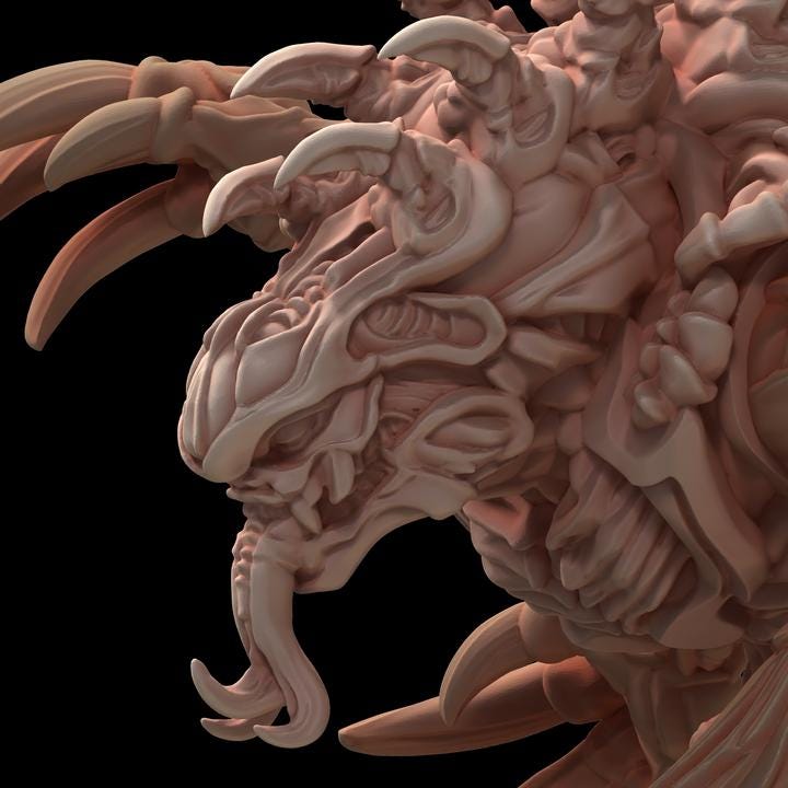 Transcended Being Broodmaster - Genetist Fleshsculpter - Printerra Studios - Tabletop Wargaming Miniature for Grimdark | OPR | Sci-fi