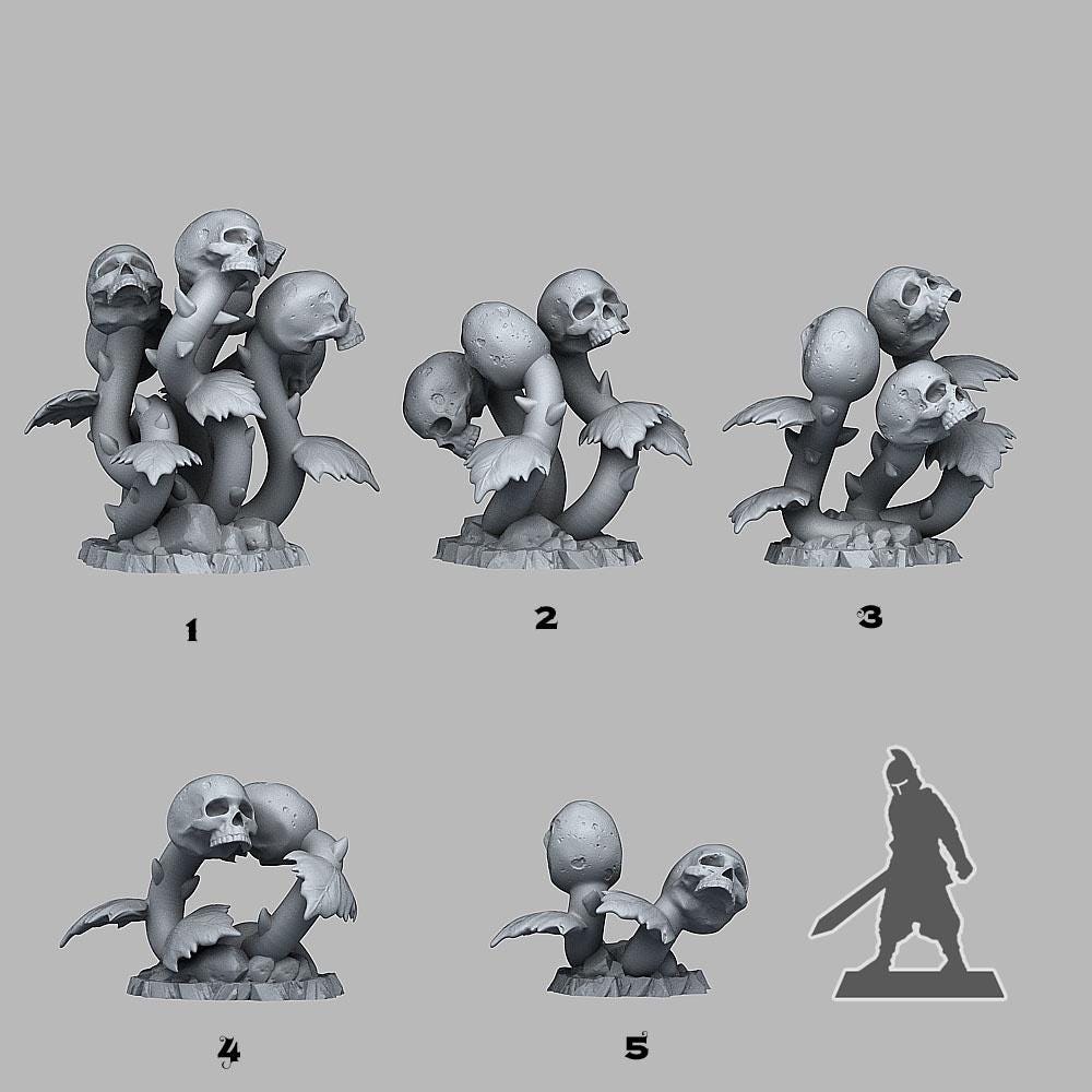 DeathBloom Plants Wargaming Terrain Objectives | Fantastic Plants and Rocks | PathFinder | Mini | Dungeons and Dragons | Fantasy