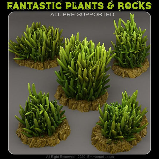 Prickly Tall Grass Wargaming Terrain Objectives | Fantastic Plants and Rocks | PathFinder | Mini | Dungeons and Dragons | Fantasy | RPG