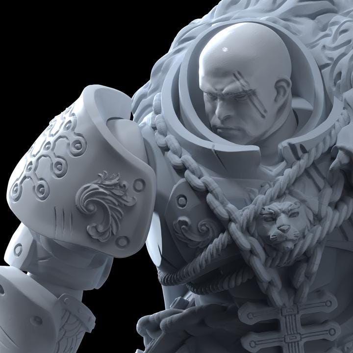 Inquisitaria Collosea Hammer and Eagle  - Belthazar - Printerra Studios - Tabletop Wargaming Miniature for Grimdark | OPR | Sci-fi