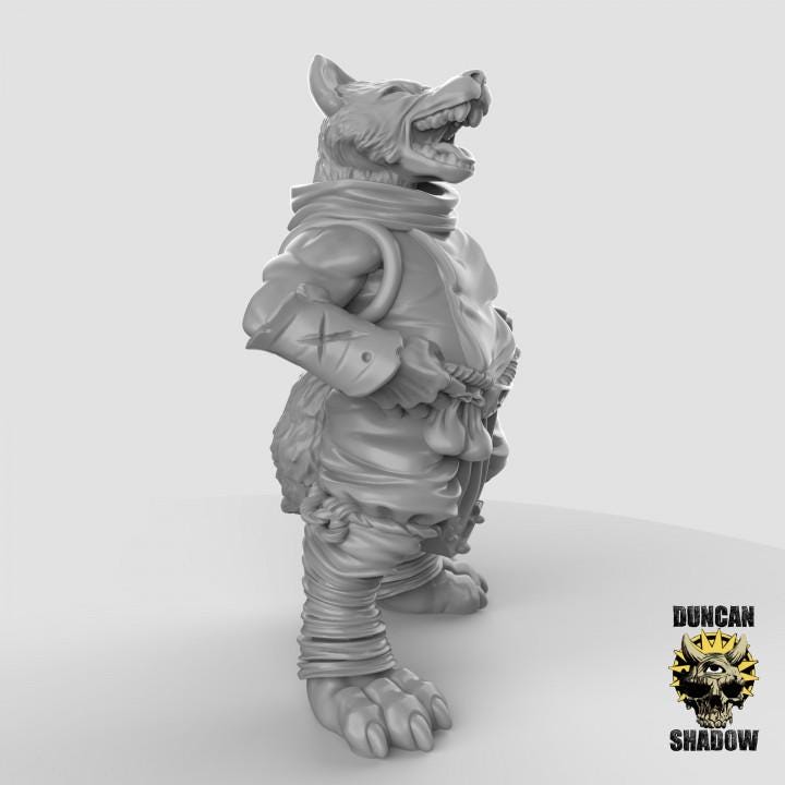 Kitsune Fox Folk Rogues | Duncan Shadow | PathFinder | Mini | Tabletop Wargaming | Dungeons and Dragons | Resin | Fantasy | RPG