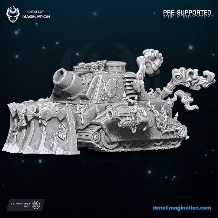 Chaos Plague Tank - Chaos of Plague - Wildmesh - Tabletop Wargaming Grimdark Scifi Fantasy Daemon Grimdark