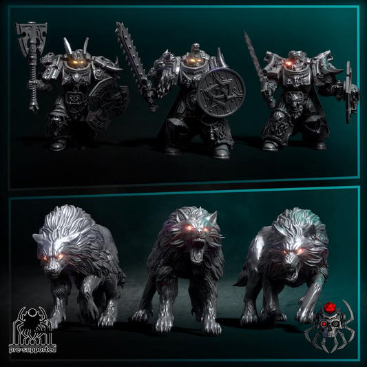 Sons of the Storm Howling Pack - for Sci-Fi Wargames & TTRPG | Eight Legs Miniatures mini