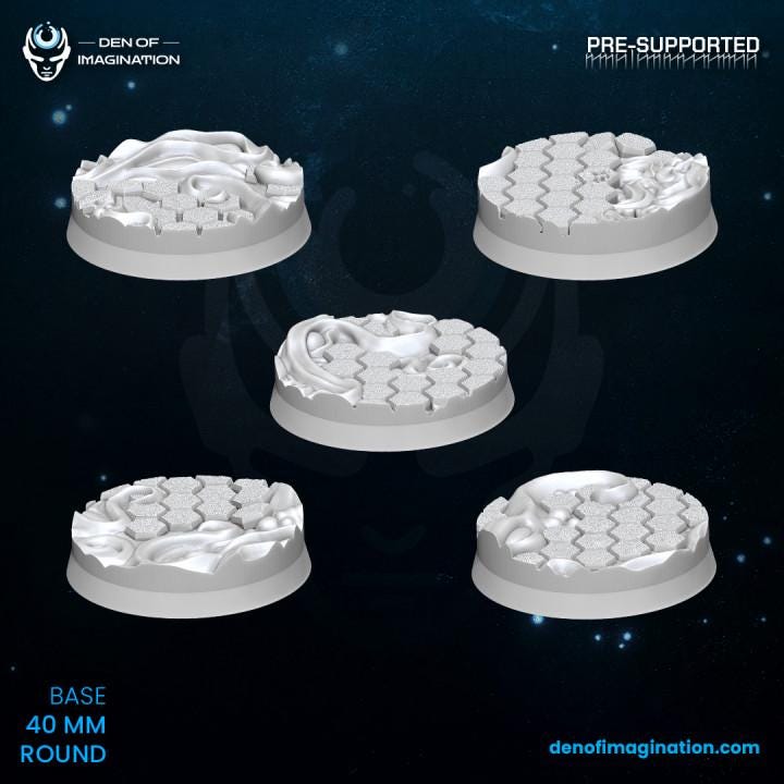 Chaos Void Infestation Bases - Wildmesh - Tabletop Wargaming Grimdark Scifi Fantasy Daemon Grimdark