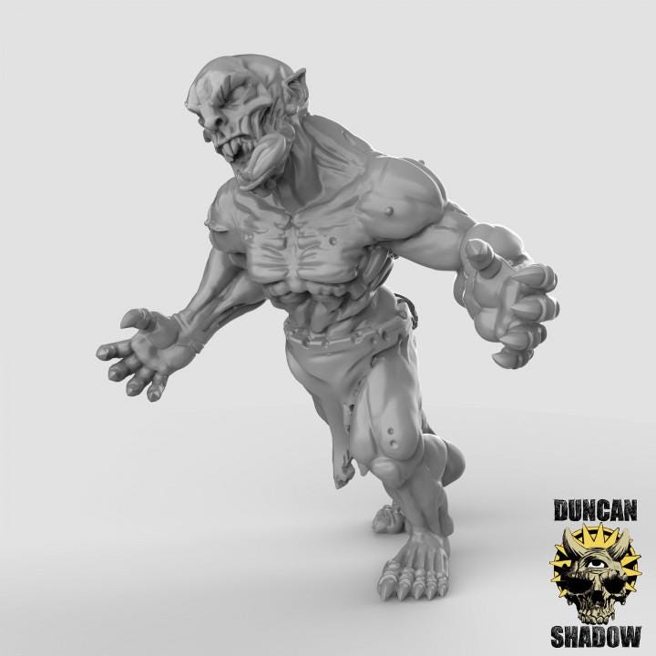 Ghouls | Duncan Shadow | PathFinder | Mini | Tabletop Wargaming | Dungeons and Dragons | Resin | Fantasy | RPG