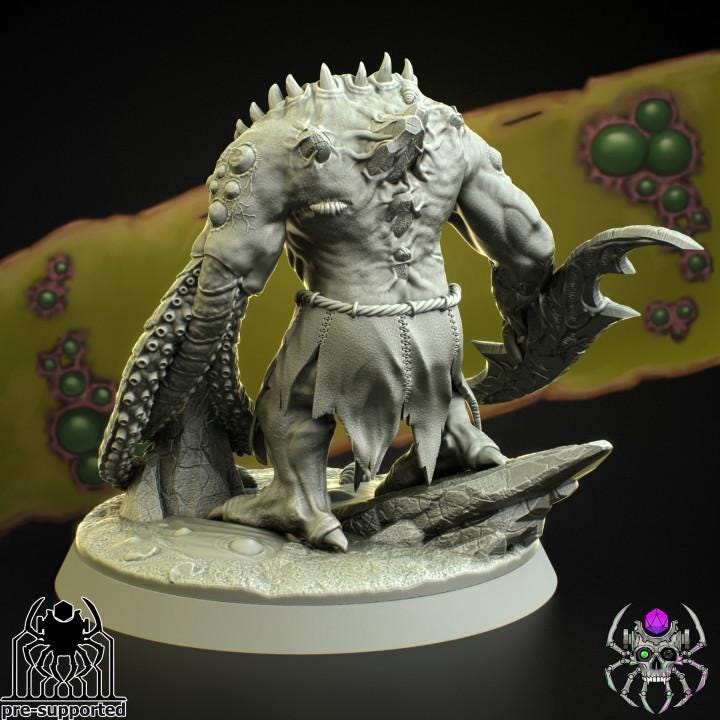Chaos Plague Beast Abomination - Sci-Fi Wargames & TTRPG | Eight Legs Miniatures mini