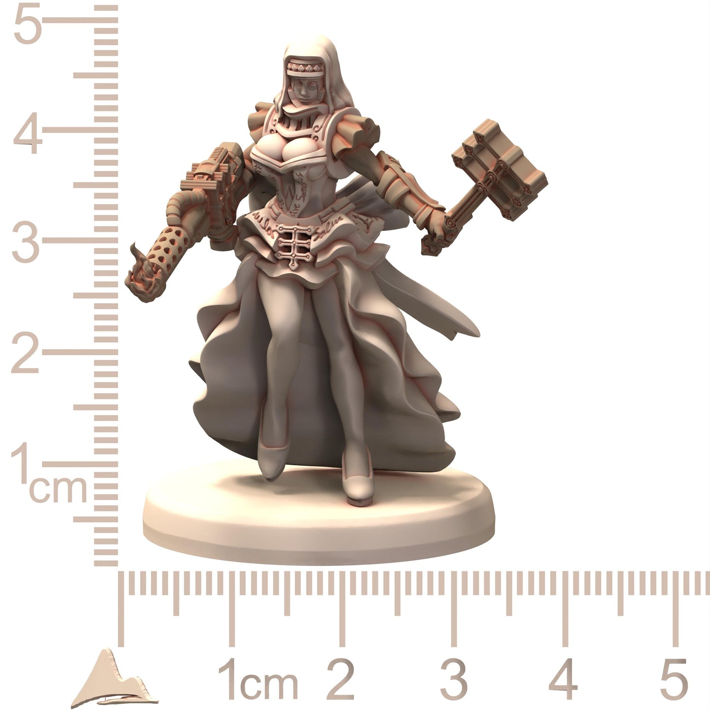 BELTHAZARK Zealots of Belthazark Fanatics Nuns Chainsaw Inquisition - Printerra - Tabletop Wargaming Miniature for Grimdark OPR Sci-fi