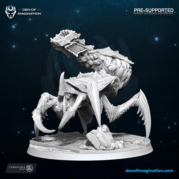 Living Artillery Miniature Hive Kelth - Wildmesh - Tabletop Wargaming for Grimdark | Alternative  | OPR Sci-Fi mini Bug Alien