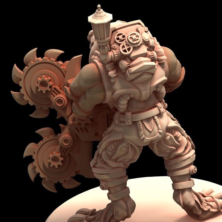 Acolytes Cults 6-12  - Genetist Fleshsculpter - Printerra Studios - Tabletop Wargaming Miniature for Grimdark | OPR | Sci-fi