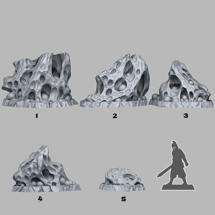 Alien Spider Nests Scatter Terrain Objectives Fantastic Plants and Rocks | PathFinder | Mini | Dungeons and Dragons Fantasy