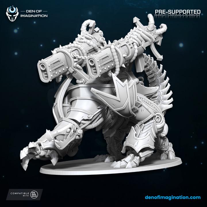 Chaos Steelhound Infernus Miniature - Wildmesh - Tabletop Wargaming for Grimdark | Alternative  | OPR Sci-Fi mini