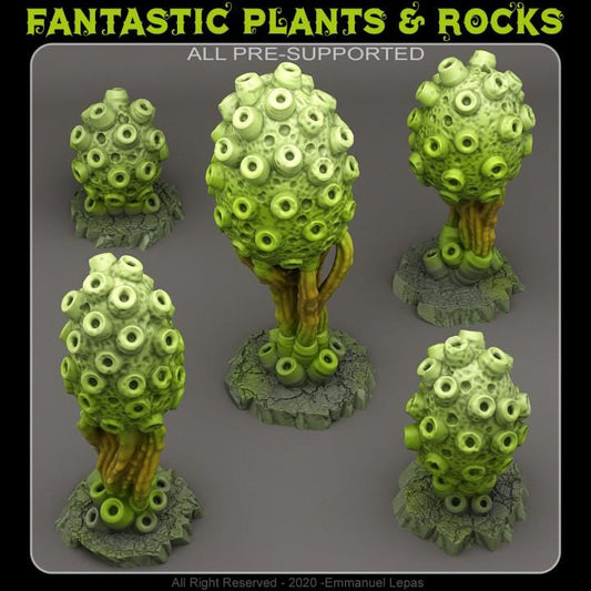 Poisonous Sponge Plant Wargaming Terrain Objectives | Fantastic Plants and Rocks | PathFinder | Mini | Dungeons and Dragons | Fantasy | RPG